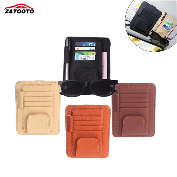 

кожа авто навес козырек сумка для хранения автомобиля солнцезащитный козырек карты очки билл ручка держатель укладка уборка автомобиля орган