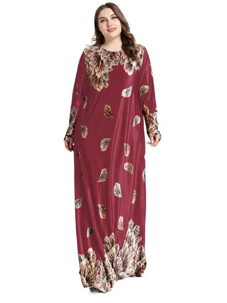 

ethnic clothing ramadan embroidery dubai plus size abaya turkish dress for girls, Red