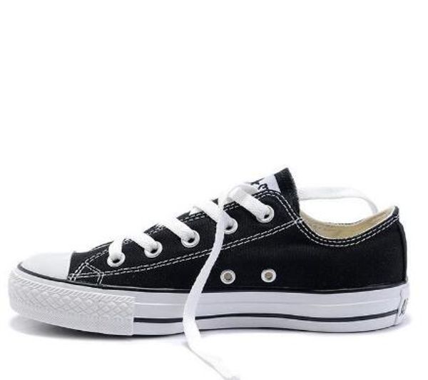 

2018 новый 15 цветов все размеры 35-46 унисекс холст обувь низкая верхняя спортивная обувь классические холст кроссовки zapatillas deportiva, Black