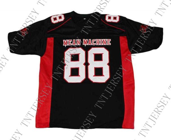

Whole ale deacon 88 mean machine new football jer ey black titched cu tom any number name men women youth football jer ey