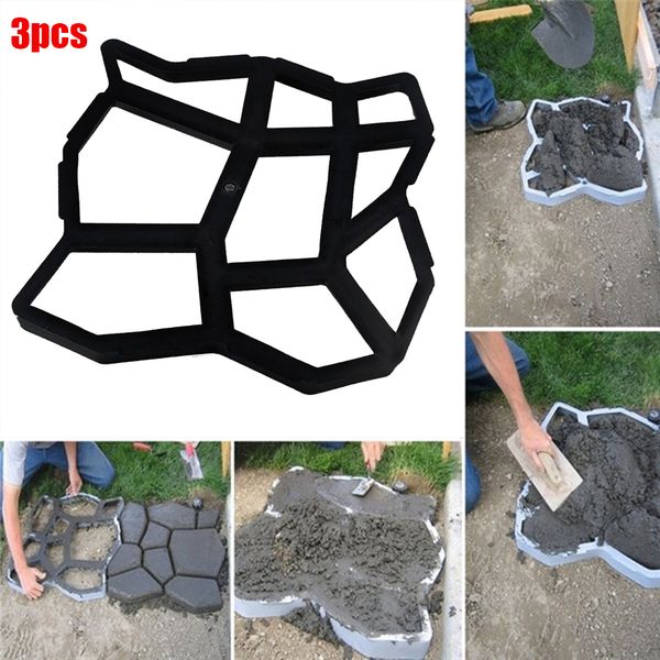 

3x garden lawn floor paving pavement mold diy