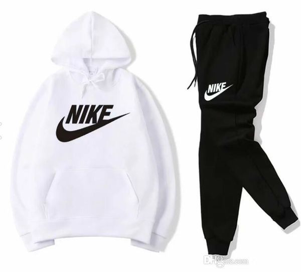 

Мужчины Спортивная Толстовка И Кофты Черный Белый Осень Зима Jogger Спортивный Кост