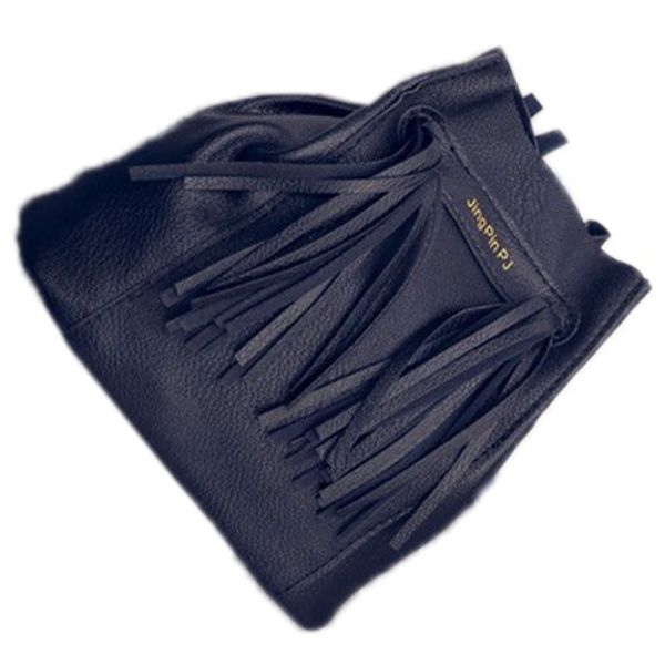 

fggs-women's shoulder bag fashion tassel messenger bags pu leather clutch ladies luxury designer crossbody bags