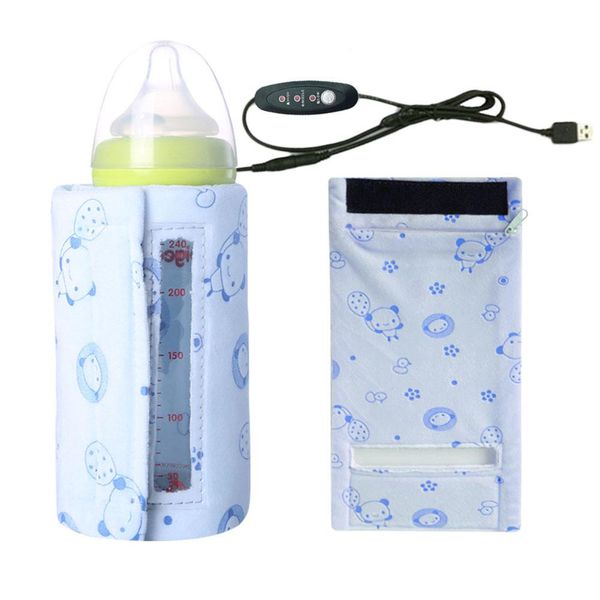 

usb feeding bottle warmer constant temperature heating insulation bag 3 level adjustment control thickened baby bottle warmer