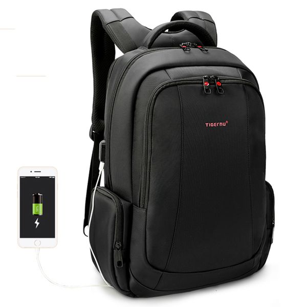 

15.6inch 27l usb charging anti theft waterproof nylon mochila travel men backpacks bags casual business lapbackpack