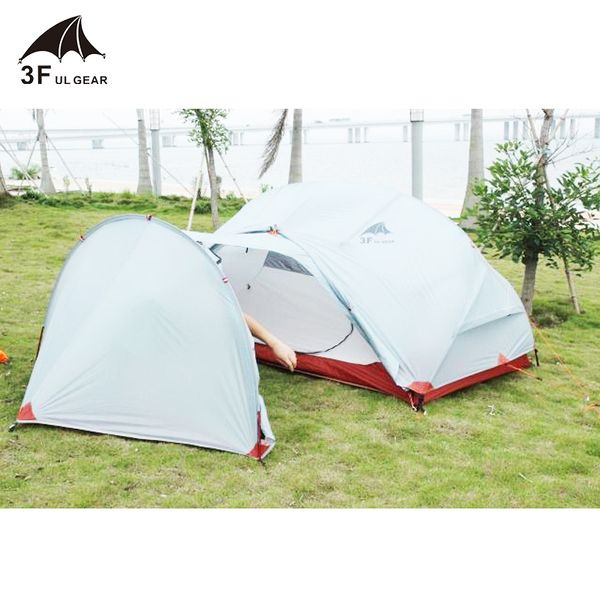 

3f ul gear 15d nylon qingkong/floating cloud series tent expand foyer ultralight camping tent lengthened hall waterproof hall