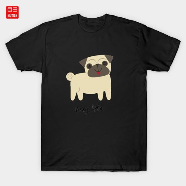

pug life t-shirt cute chibi pun punny humor pug thug life pugs dogs dog, White;black