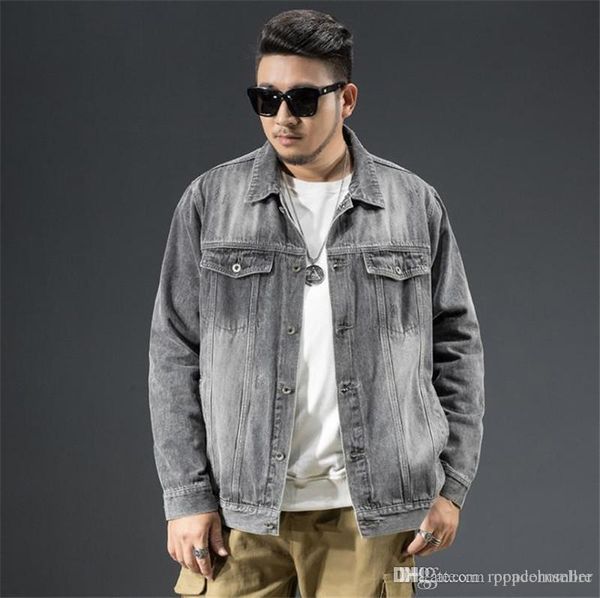 

плюс размер mens конструктора способа куртки distrressed и мытый сыпучие жан пальто mens casual письмо печатную coat, Black;brown