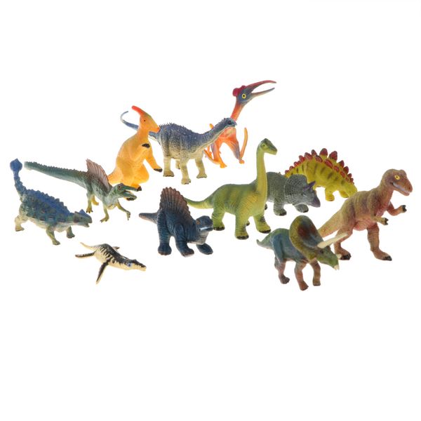 

12 pieces realistic dinosaur animal model action figures kids educational toy play activity