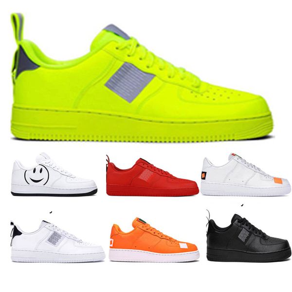 

stock x dunk 1 low platform shoes utility black white red green orange flat designer leather casual shoes sports sneakers