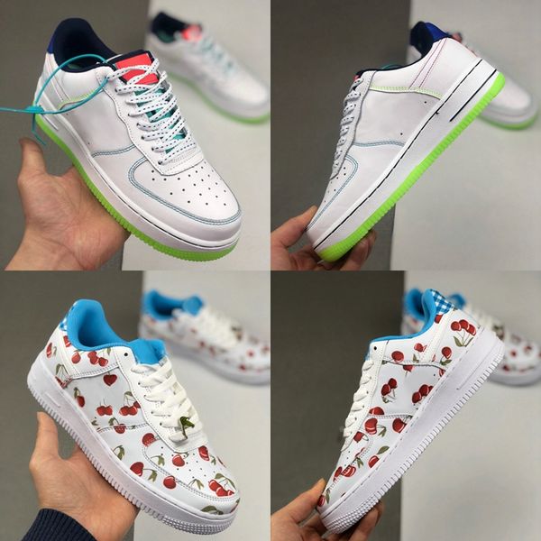 

2020 новый low 1 gs вне линий вишневых женщин скейтборд обувь fluorescent green white mens casual dunk одного вида спорта кроссовок chaussur
