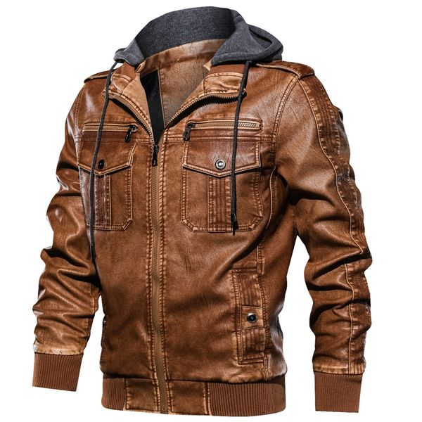 

emperor jacket men's winter jackets coats coats windproof pu bomber men spring summer european size dropshipping, Black