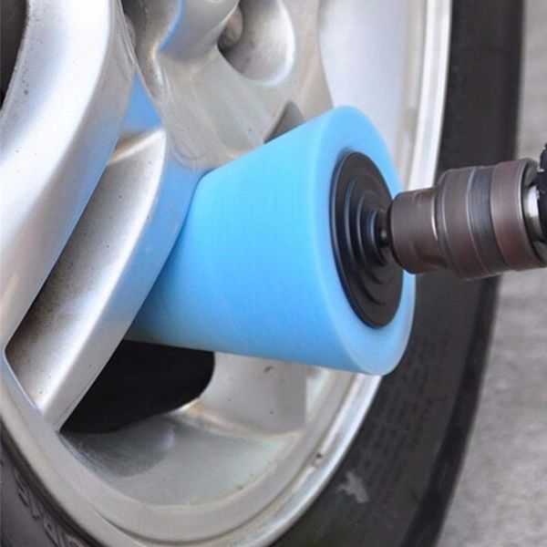 

burnishing sponge polishing cone shaped buffing pads for car wheel hub tool