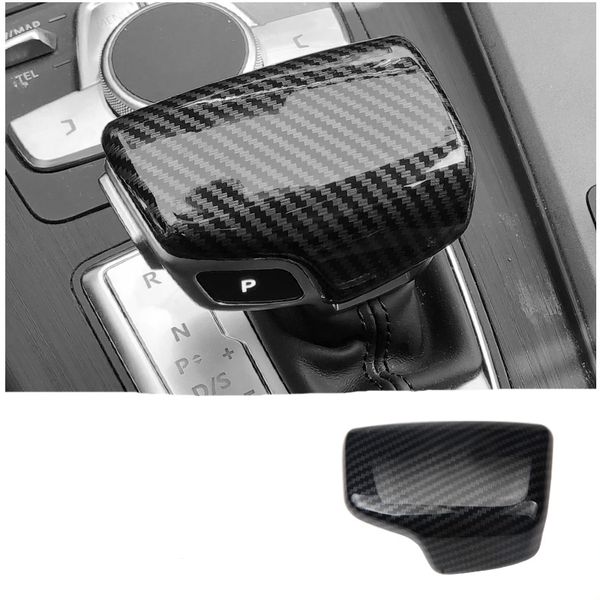 

car gear shift knob cover collars for a4l a6l a5 a3 a7 q5 q7 q2l abs trim sticker fit for left hand drive