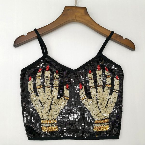 

women sequin cami cropped straps tanks slim camisole, White