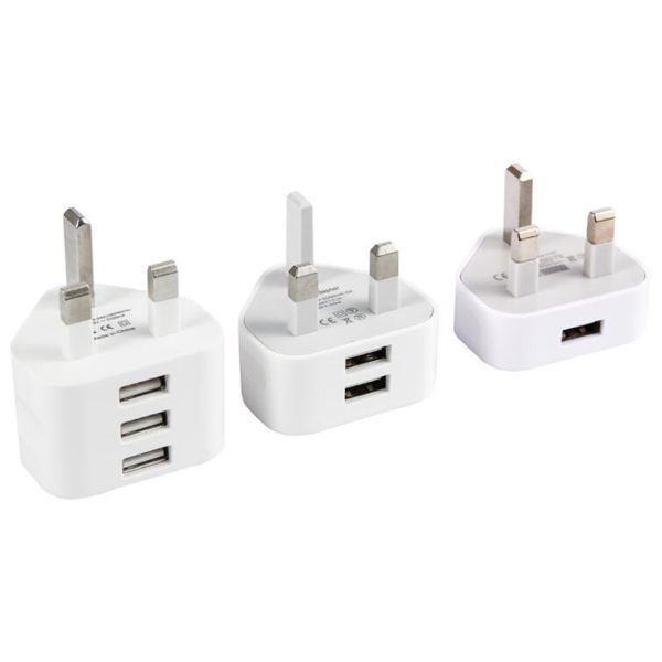 

50шт uk 1usb 2usb 3usb телефон зарядное устройство зарядное устройство для зарядки глава адаптер питания для iphone samsung huawei lg vivo o