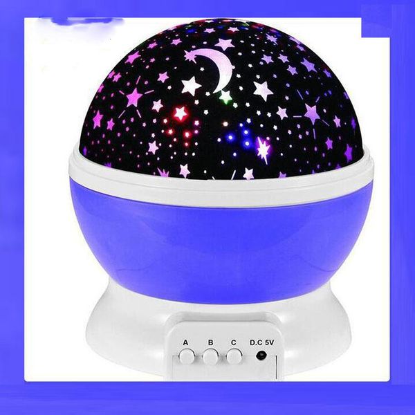 

3 colors led rotating projector starry sky night lamps romantic projection light moon romantic night light novelty lamps