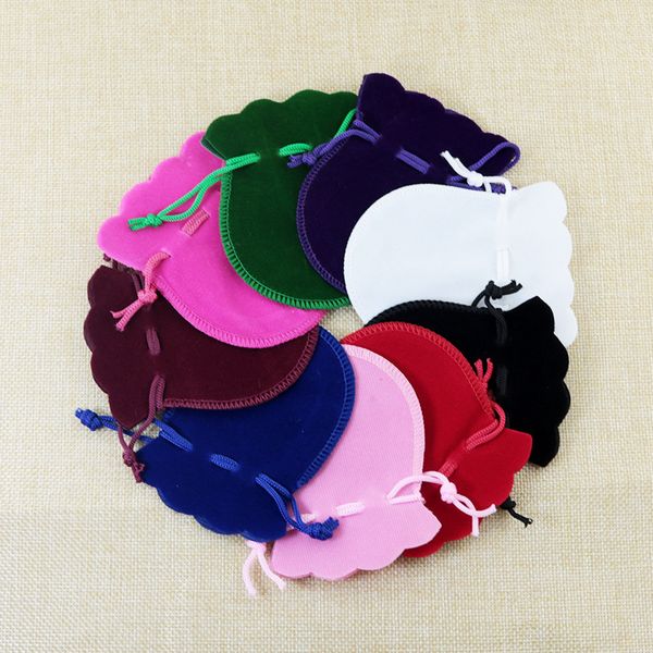 

velvet bags jewellery pouches 100pcs 7*9cm small drawstring bags for jewelry necklace earrings rings packaging