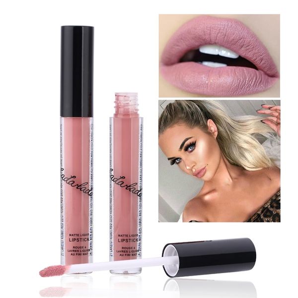 

new long lasting matte liquid lipstick long lasting waterproof non-stick cup easy to color velvet lip gloss cosmetic makeup