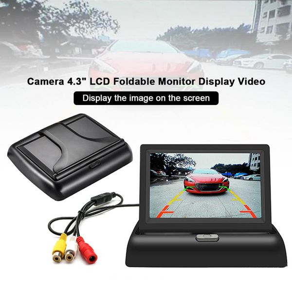 

4.3 inch tft lcd car monitor foldable monitor display reverse camera parking system for car rearview monitors