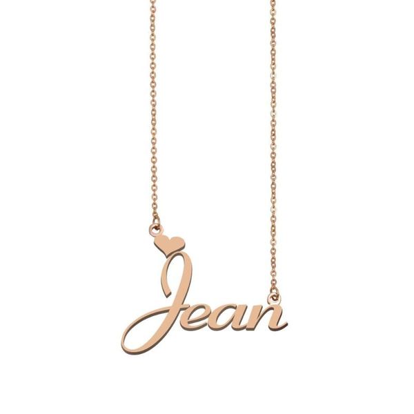 

jean name necklace , custom name necklace for women girls friends birthday wedding christmas mother days gift, Silver
