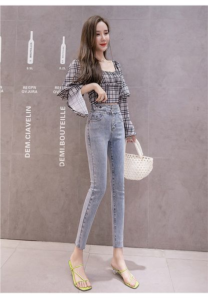 

navy blue light color t fashion lady pants