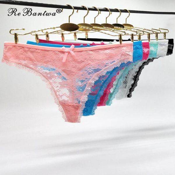 

women's panties lace g strings transparent cotton thongs arrival 2021 10 pcs/lot girl briefs string underwear t-back pants, Black;pink