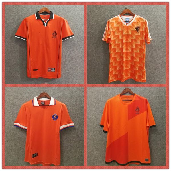 

1998 world cup netherland retro occer jer ey holland football hirt occer clothing cu tom name number bergkamp 8 quaity 1988 2012
