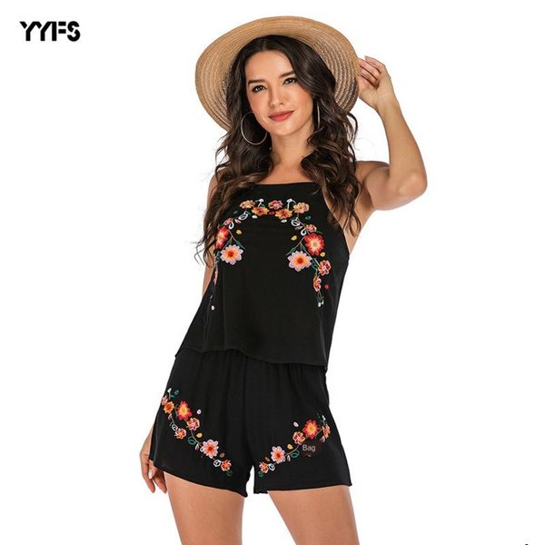 

women designer suit casual summer embroidered vest shorts two-pieceh79qh79q, Gray