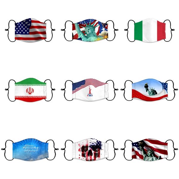 

11 color designer face mask earloop with valve adjustable reusable cotton face masks soft breathable anti dust protective masks #5741