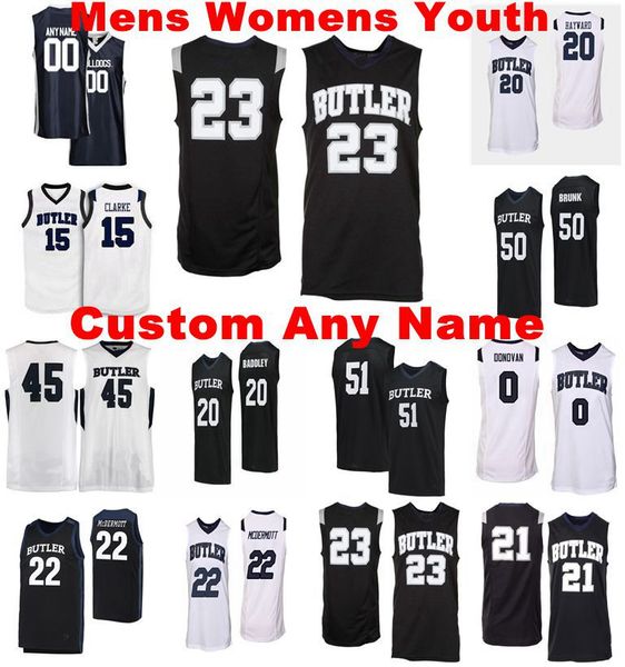 

ncaa butler bulldogs jerseys bryce golden jersey hastings sean mcdermott john-michael mulloy nze college basketball wears custom stitched, Black