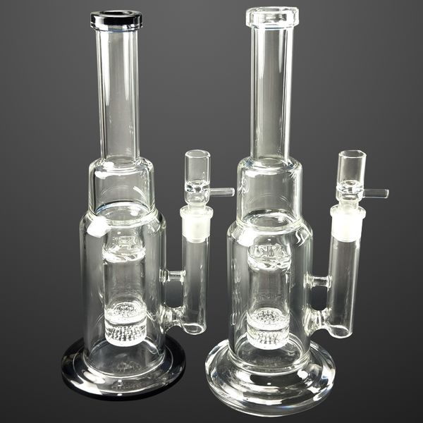 Upgrade Honeycomb Filter Glas Bong Dab Rig Wasserpfeife 14 Zoll 2Color Mini Heady Smoking Wasserpfeifen