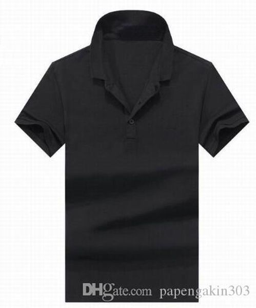 

brand men solid polo shirts with horse american fashion cotton short sleeve sport casual polos golf tennis tees, White;black