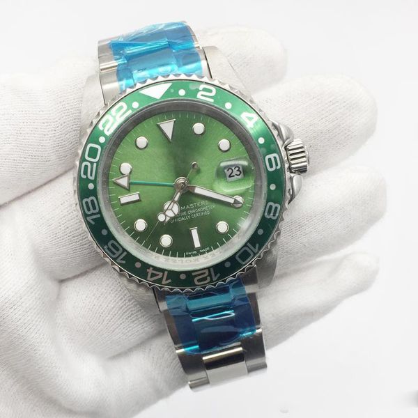 

2019 Hot Sale Mens Watch Green Dial Automatic Mechanical GMT Stainless Steel 116610 Men Watches Male Wrist watch
