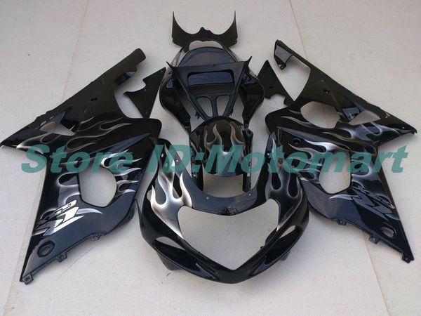 SCHWARZES Verkleidungsset für Suzuki GSXR1000 00 01 02 GSXR 1000 2000 2001 2002 K2 GSX R1000 Verkleidungsteile + 7 Geschenke GS18