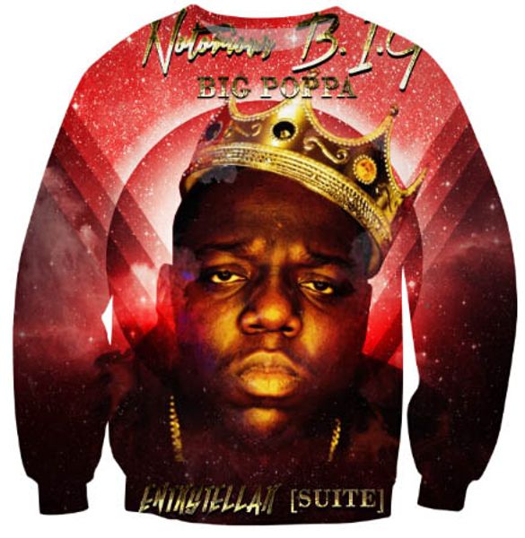 

mens designer hoodies men notorious b.i.g /tupac/2pac sweatshirt couples sweats tu full 3d casaul shirt, Black