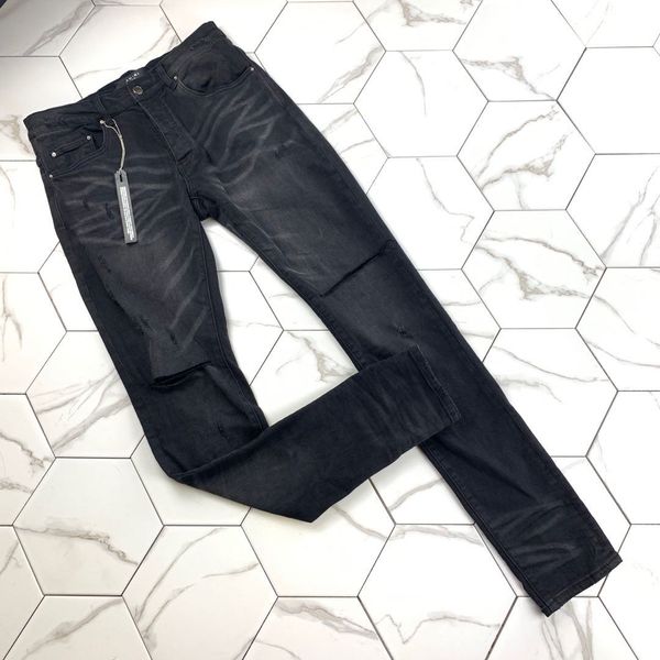 

mens distressed ripped biker jeans slim fit motorcycle biker denim for men fashion balma designer hip hop mens jeans good quality size 30-38, Blue