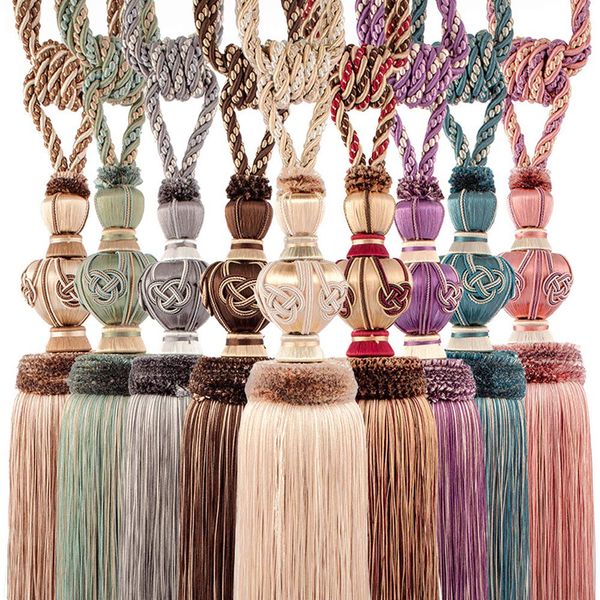 2019 Jarl Home Curtain Tiebacks With Fringed Hang Balls Bedroom