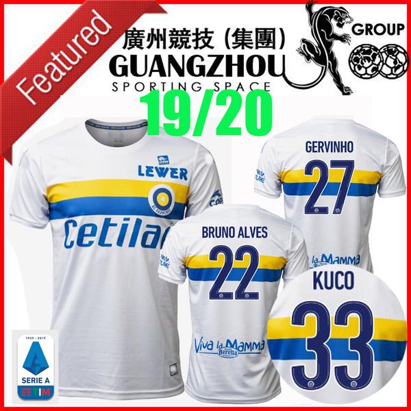 

parma soccer jerseys 50th commemorative 19 20 calcio limitad special edition gervinho inglese karamoh 2019 2020 a.c. parmense football shirt, Black;yellow