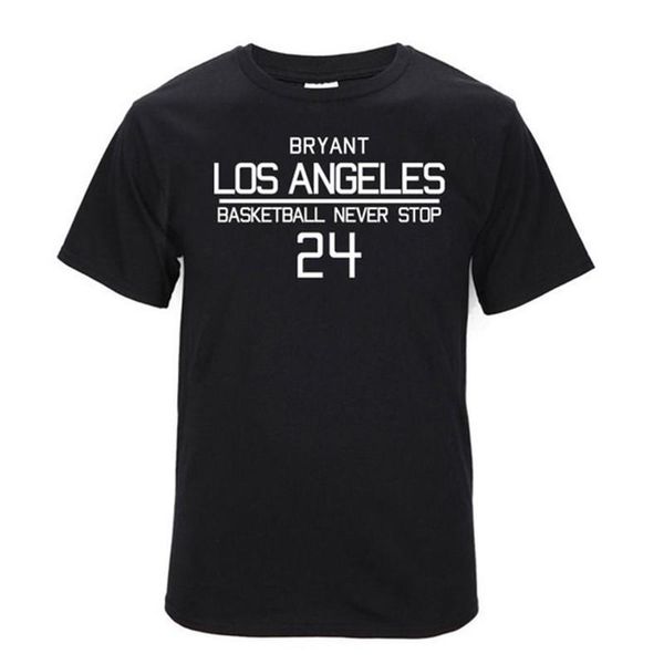 

legendary basketball superstar los angeles never st-shirts men short sleeve o-neck t shirt casual loose hip hop letter tee elegant, White;black