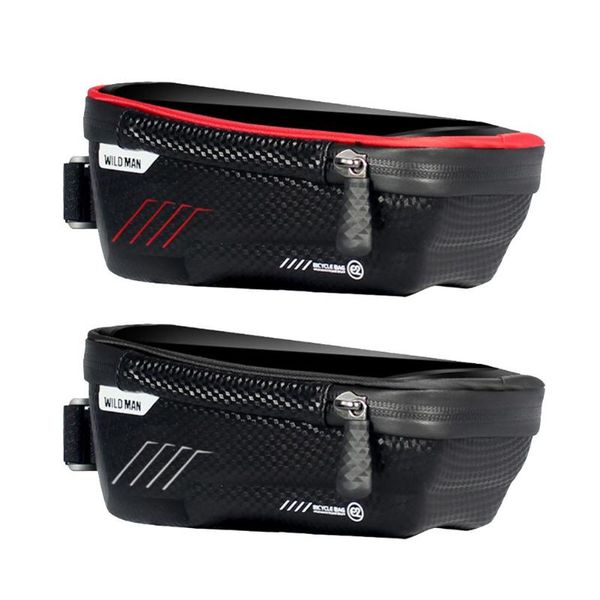 

wild man bicycle front mountain bike bag mobile phone case