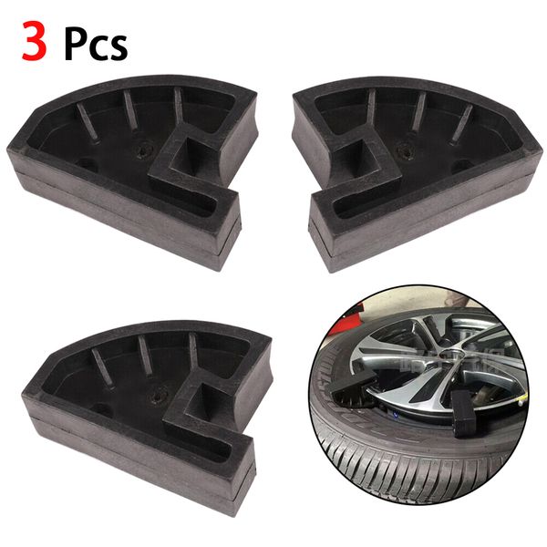 

3 pcs car tire fixing clamp black run flat tire changer bead clamp drop center wheel rim depressor tool wheel balancing