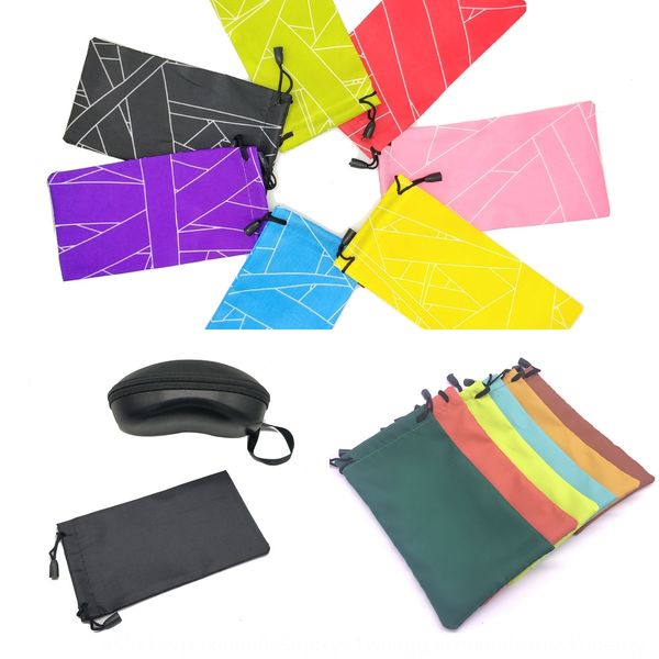 

sun sunglasses bag all kinds of mirror cloth printed black sun glasses bag