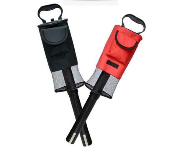 

golf ball picker removable practice training golf pick up tool study accessories red black color golf net bag