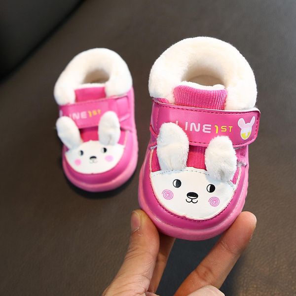 

2019 fashion baby girl shoes anti-slip soft winter warm shoes girls cartoon soft-soled cartoon cute rubber baby