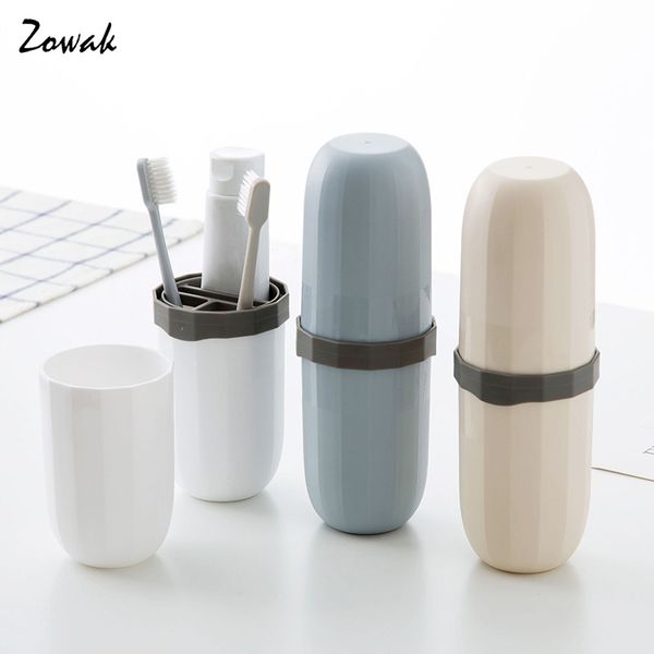 

travel toothbrush cup antibacterial wash portable storage box trips handy bathroom toothpaste holder organizer 4 divider camping