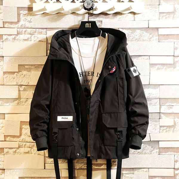 black baggy jacket