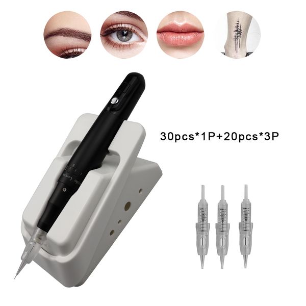 

professional permanent makeup tattoo machine maquina de tatuagem dermograph electric eyebrow rotary tattoo with 50pcs needles