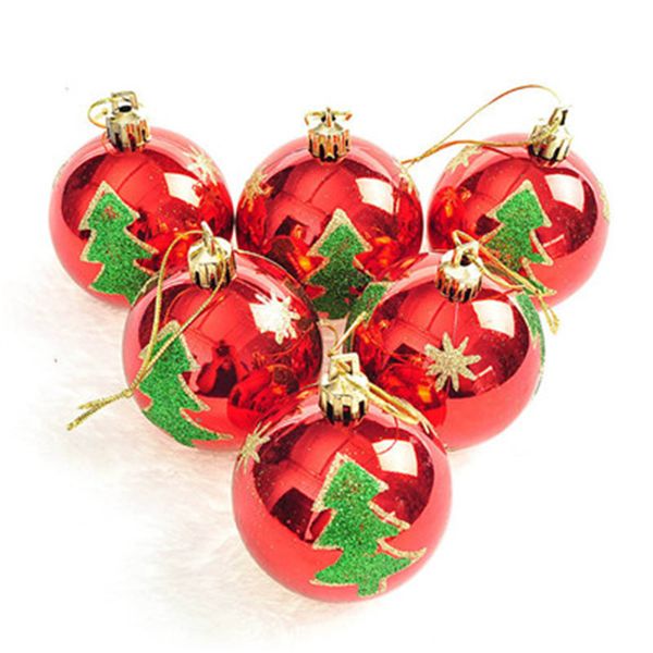 

6pcs christmas tree decorations pendant gifts balls baubles party xmas tree decorations hanging ornament decor 2019 fashion