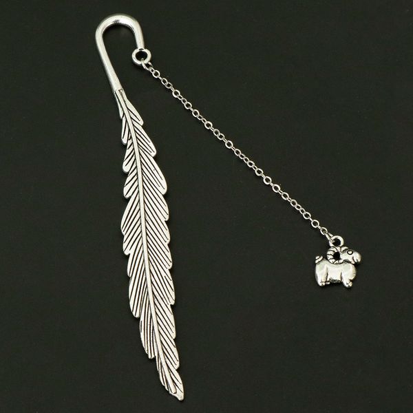 

zodiac metal bookmark book marks school kid children clips gifts